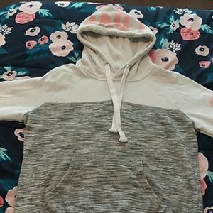 Dark and light grey hoodie